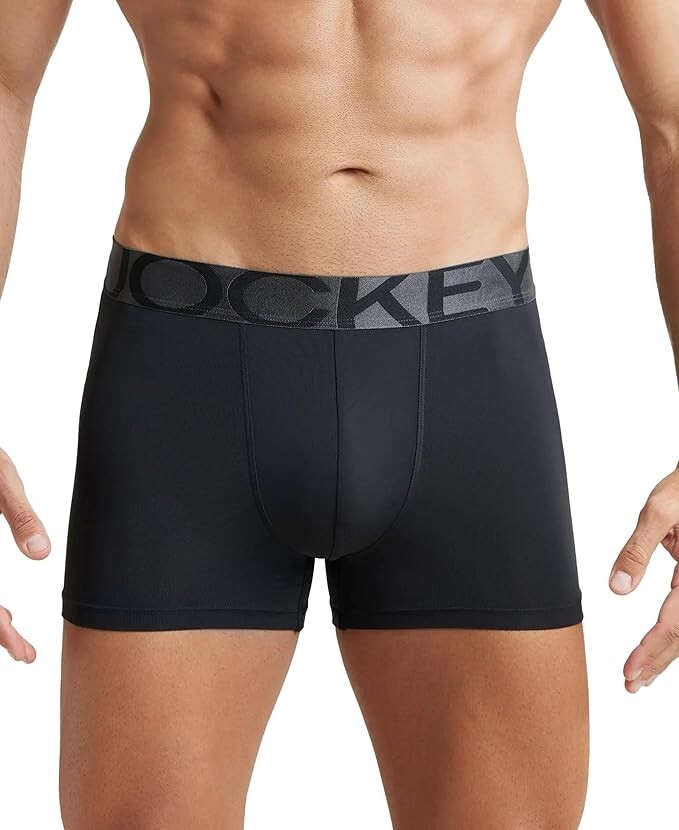 Jockey IC28 Hombres Tactel Nylon Elastano Tela Elástica Ultrasuave Trunk Ropa...