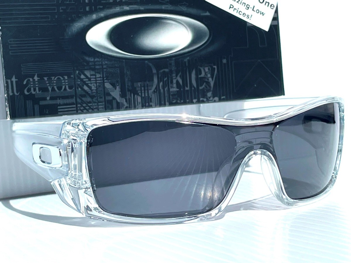 Buy NEW Oakley BATWOLF Shiny Clear POLARIZED Galaxy Black Lens
