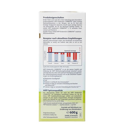 HiPP Kindermilch 1 Formula 12+ Months (600g) - Picture 3 of 4