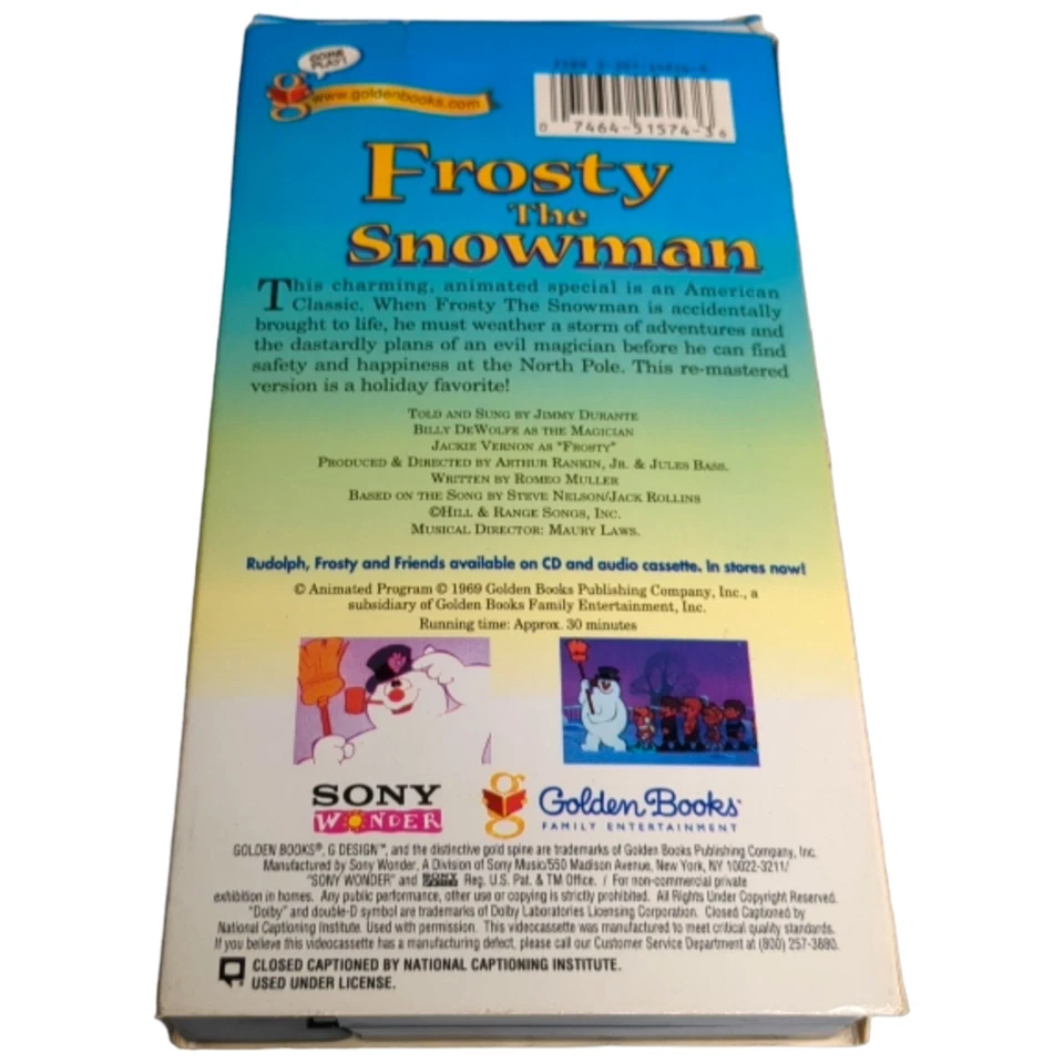 Miracle on 34th Street Frosty Snowman Santa Claus Coming Town Christmas VHS Lot - Image 4 of 4