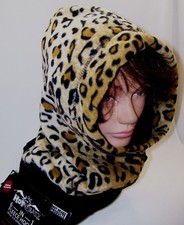 Unisex Fleece Hood Hat One Size Wear Six Different Ways 5 years old  Adults NWT