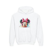 Minnie Mouse Youth Hoodie, Cute Kids Sweater, Birthday Gift, Disney ... 