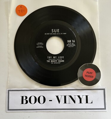 The Mighty Shaine - Call me Sweet Things/Try My Love 7  Northern Soul / Funk VG+
