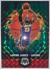 LEBRON JAMES 2019/20 PANINI MOSAIC JAM MASTERS GREEN PRIZM REFRACTOR #1 MINT