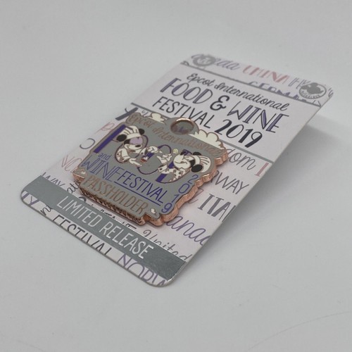 Disney Epcot Food And Wine Festival 2019 Passholder Chef Mickey Minnie Pin - Picture 2 of 4