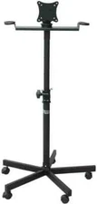 Audio2000'S AST420X LCD Monitor Karaoke Stand with wheels, Black Used