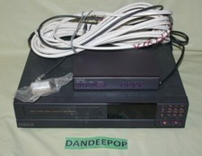 Burle VHS Surveillance Recorder With 4 Camera Switch And Cables TC3960B TC8104B