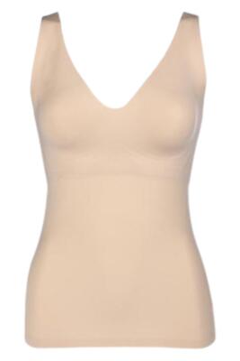 Rhonda Shear Women's Gel Tank w/ Additional Back Support Light Beige