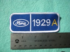 Ford 1929 Model A Service Parts Dealer  Uniform Hat Patch