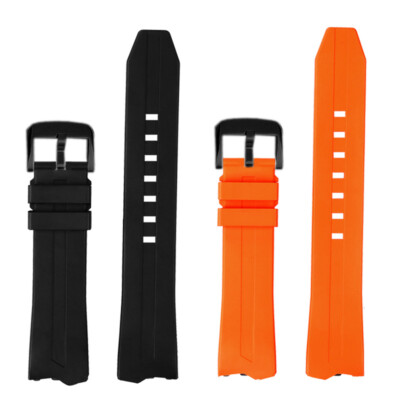 Rubber Watch Strap Fit For Hamilton Ventura H24595331 H24585331 Replace  Bands