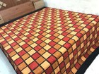 INDIAN VINTAGE KANTHA QUILT COTTON BEDSPREAD BLANKET THROW QUEEN QUILT