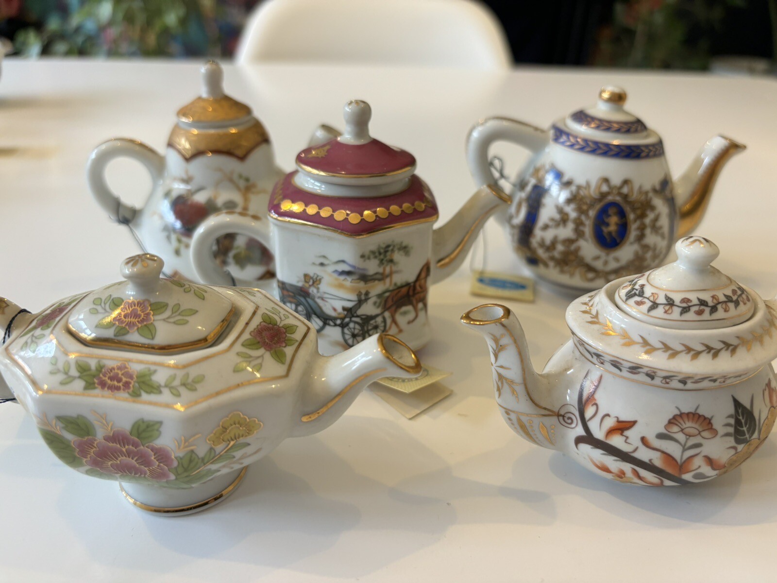 Porcelain art Teapots X 85 The Miniature Teapot Collection With Magazines eBay