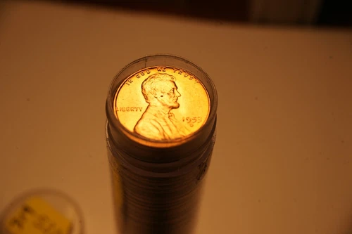 1953 D BU Lincoln Cent Roll 1