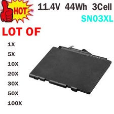   LOT OF SN03XL Battery for HP EliteBook 820 G3 725 G3 HSTNN-DB6V 800514-001 44WH
