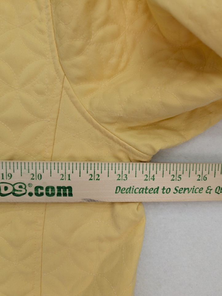 Alfred Dunner Women's Jacket Size 18 Yellow Quilted Light Weight eBay
