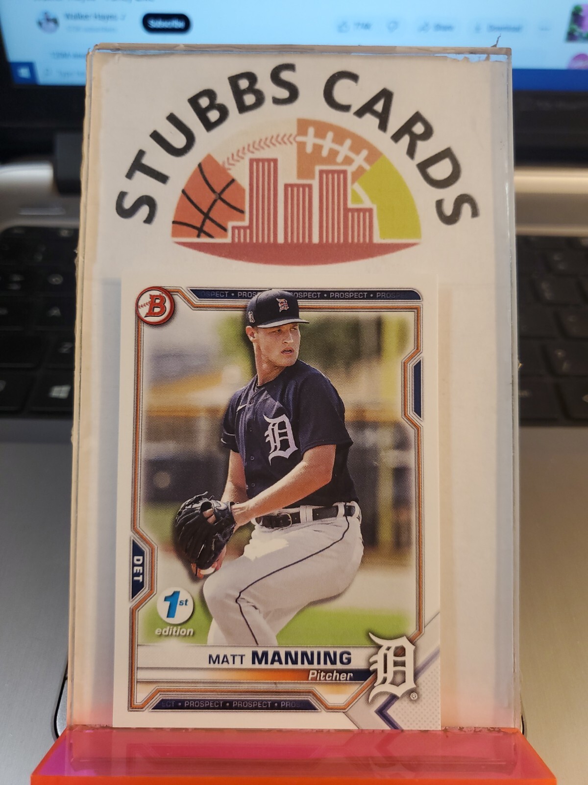 2021 Bowman 1st Edition #BFE-111 Matt Manning Tigers