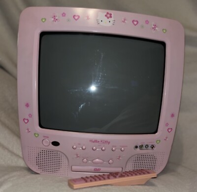 Hello Kitty Vintage TV 13in w/remote | eBay