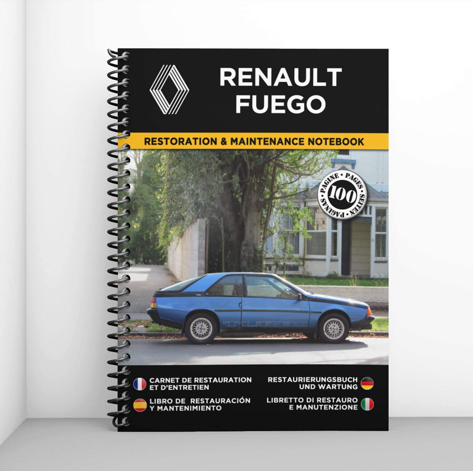 Carnet de restauration Renault Fuego édition de prestige pour collectionneur