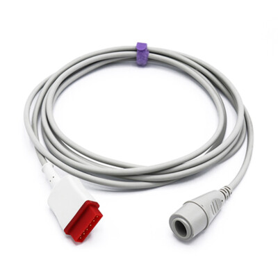 11pin to Edward IBP Pressure Transducer Trunk Cable Compatible with GE Marquette