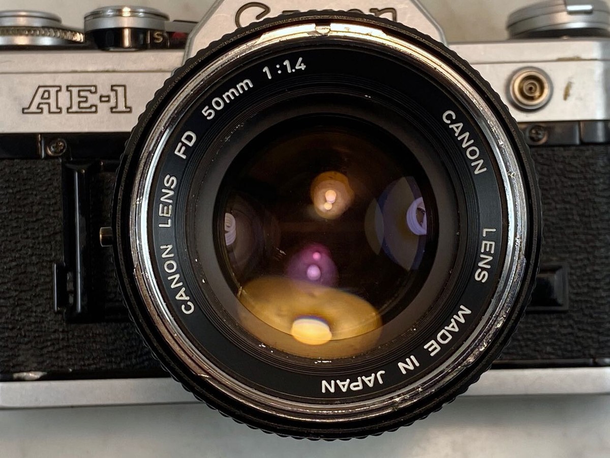 CANON AE-1 SLR 35mm Film Camera & CANON FD 50mm f1.4 Prime Lens