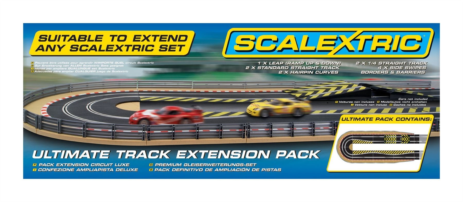 NEW Scalextric Ultimate Track Extension Pack with Jump and Hairpin Curves