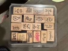 Mounted Rubber Stamps Various Sayings and Designs. A fun Pack