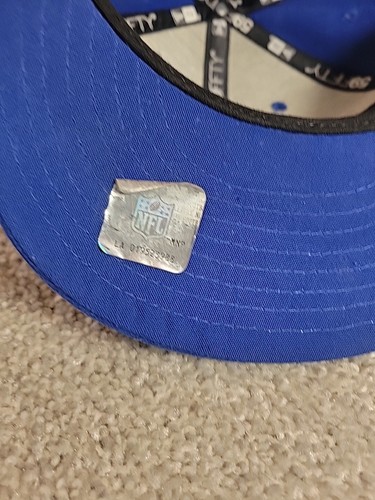 NY Giants New Era 59FIFTY Hat Size 7 Fitted Blue Classic NFL Shadow Logo - Picture 10 of 16