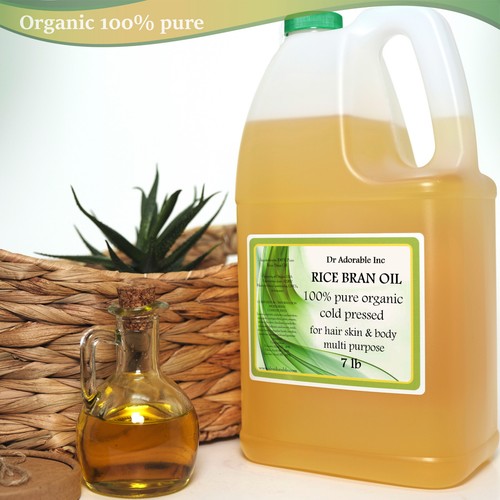 RICE BRAN OIL BY DR.ADORABLE ORGANIC 100 % PURE COLD PRESSED 2 oz 4 oz-UP TO 7LB - Picture 24 of 24