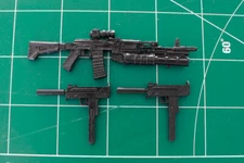Custom Arsenal pack resin black cast 1:12 Uzi silencer