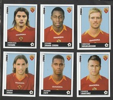 6 PANINI FOOTBALLERS FIGURES COMPLETE UPDATES 2006-07 ROME NEW