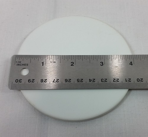Ceramic Disc 4" Rounds 1/4" 0.25" Thick Finished One Side Tile or Science Lot 2 - Picture 4 of 7