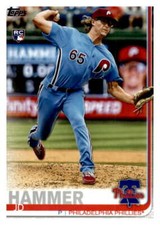 2019 Topps Update #US27 JD Hammer Philadelphia Phillies Rookie Baseball Card