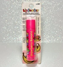 Vintage Lip Smacker Strawberry Banana 2004 Bonne Bell BFF Sealed