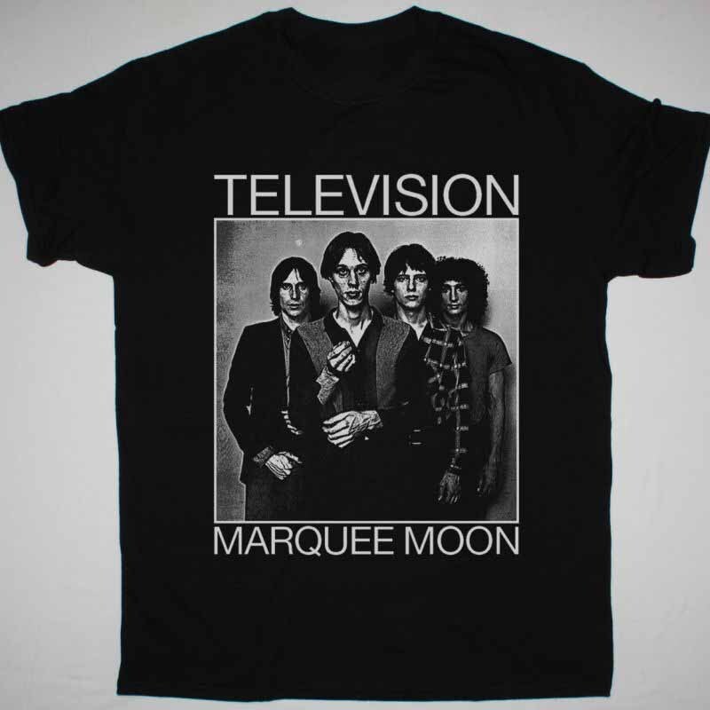 Retro Marquee Moon Television Shirt Short Sleeve Black