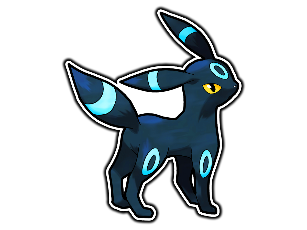 Shiny Umbreon Waterproof Vinyl Sticker Decal Die-Cut