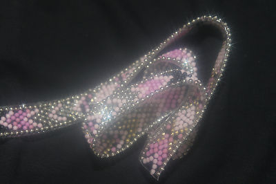 Ruban Thermocollant Strass Et Perles Motif Ethnique - DIY Déco Textile, Neuf