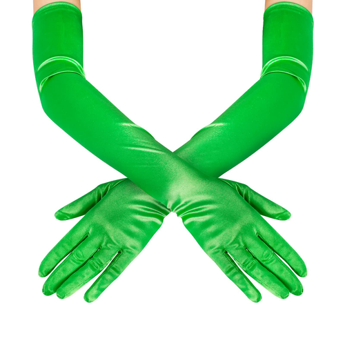 Ladies Long Satin Gloves Opera Costume Bridal Party Prom Wedding Womens Classic - Picture 10 of 19