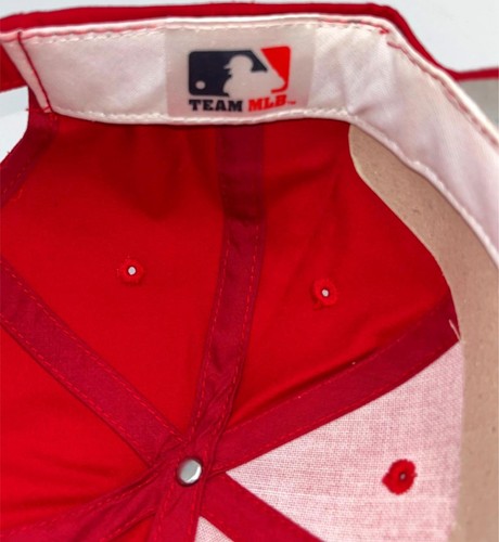 MLB Niños Cardenales de San Luis Papá Sombrero Correa Gorra de Béisbol Roja Seis Paneles OS - Imagen 5 de 5