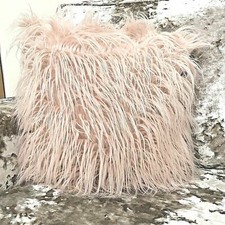 large cushion cover or cushions long Shaggy faux fur cushions 21x21" or 17x17"