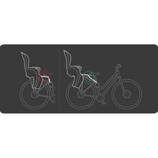 Hamax Haltebügel Serie extra hoch Aufkleber grün Fahrrad