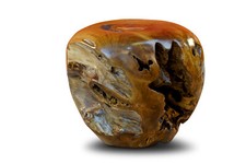 Side Table Root Wood Ball 40 50 cm Wood Living Room Table Flower Stand Round