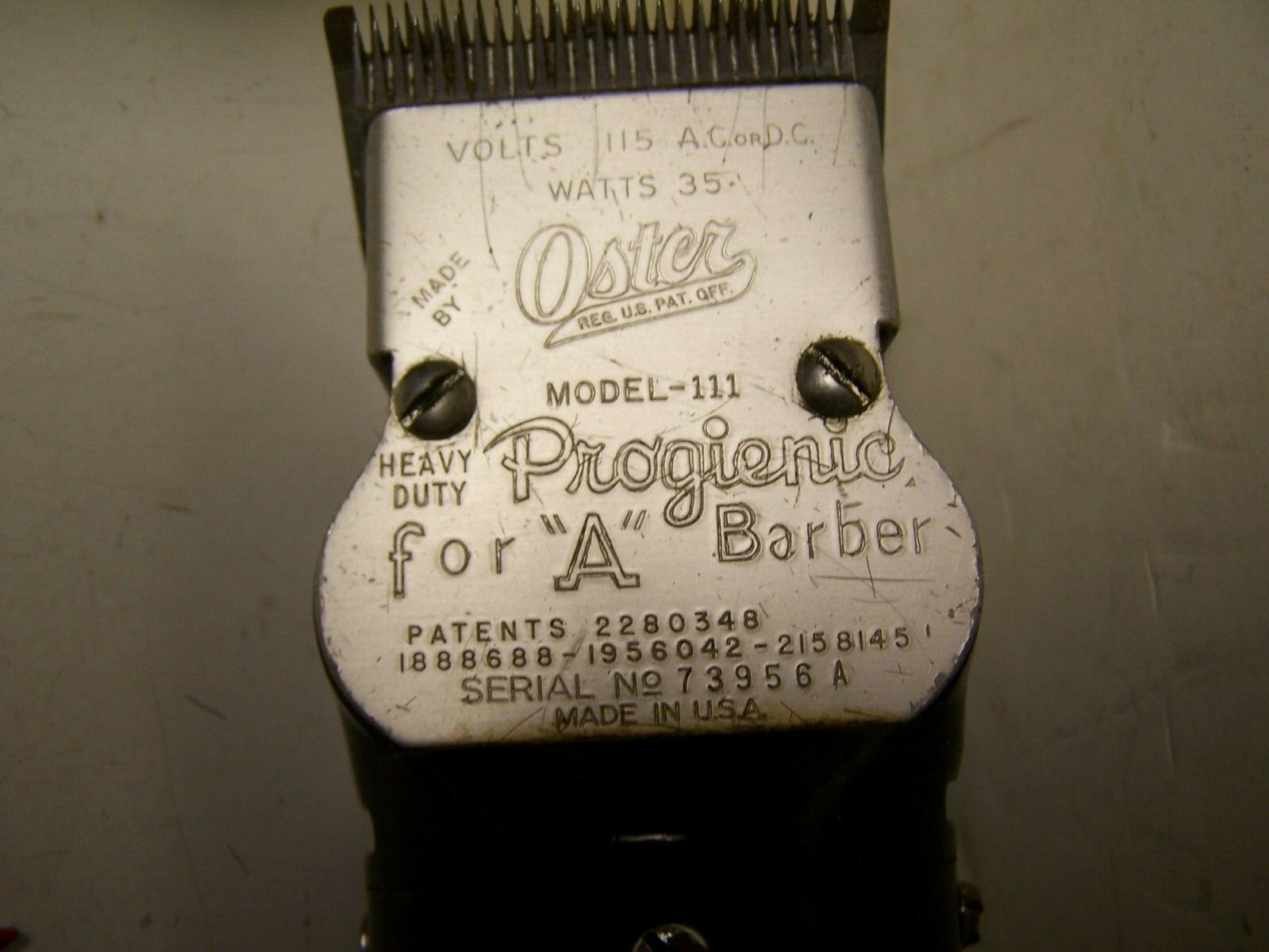 Vintage Oster Model 111 Progienic Heavy Duty Clippers w/ SPARE CUTTERS& EXTRAS eBay