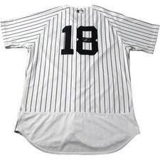 On Field Authentic Yankees #18 jersey Sz 52 Didi Gregorious Signed Steiner Auto