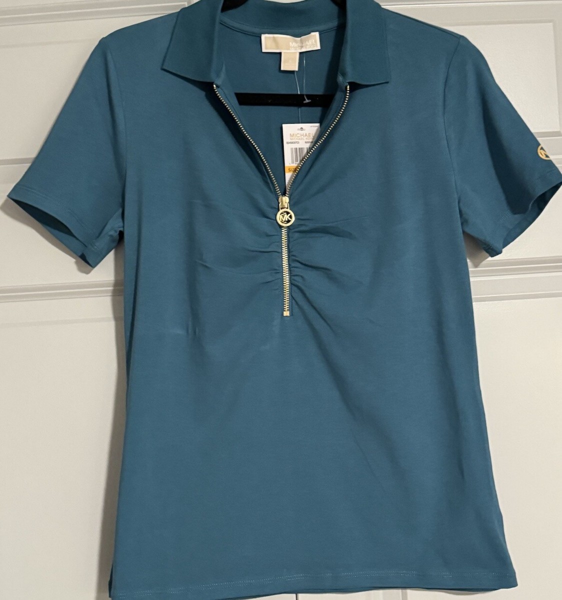 Tシャツ・カットソー Michael Kors Woman Polo Shirt Black MS2600C33D 001 MICHAEL KORS Women Polo Shirts MS2600C33D 001 Black (Michael