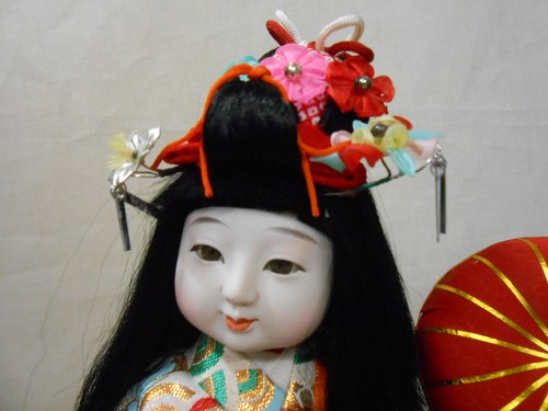 #01 Japanese Vintage Kimono Cloth Doll 39cm / KABUKI 歌舞伎 KASA DOJYOJI - Picture 2 of 10