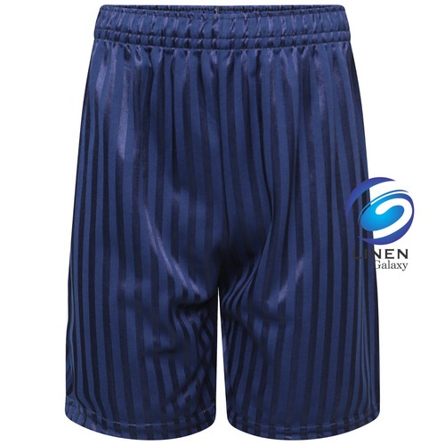 Unisex PE School Shadow Stripe Shorts Boys Girls Adult Football Gym Sports Short - Picture 7 of 8