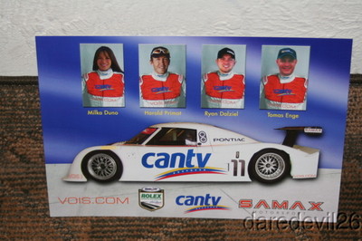 2008 Samax Motorsport #11 Pontiac DP Rolex 24 RSCS Grand Am Hero Card MILKA DUNO