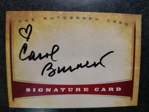 Carol Burnett Authentic Hand Signed Autogrammkarte - Comic Legende