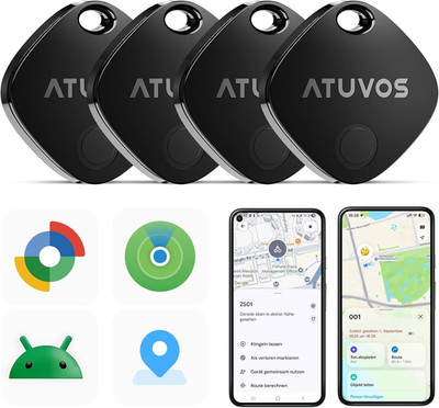 ATUVOS AirTag Pro Bluetooth Tracker für Android und iOS Dual-System Schlüssel