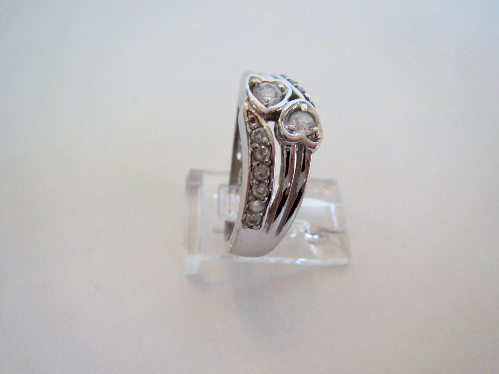 Sterling Silver 925 Multiple HEART Stacking Band … - image 5